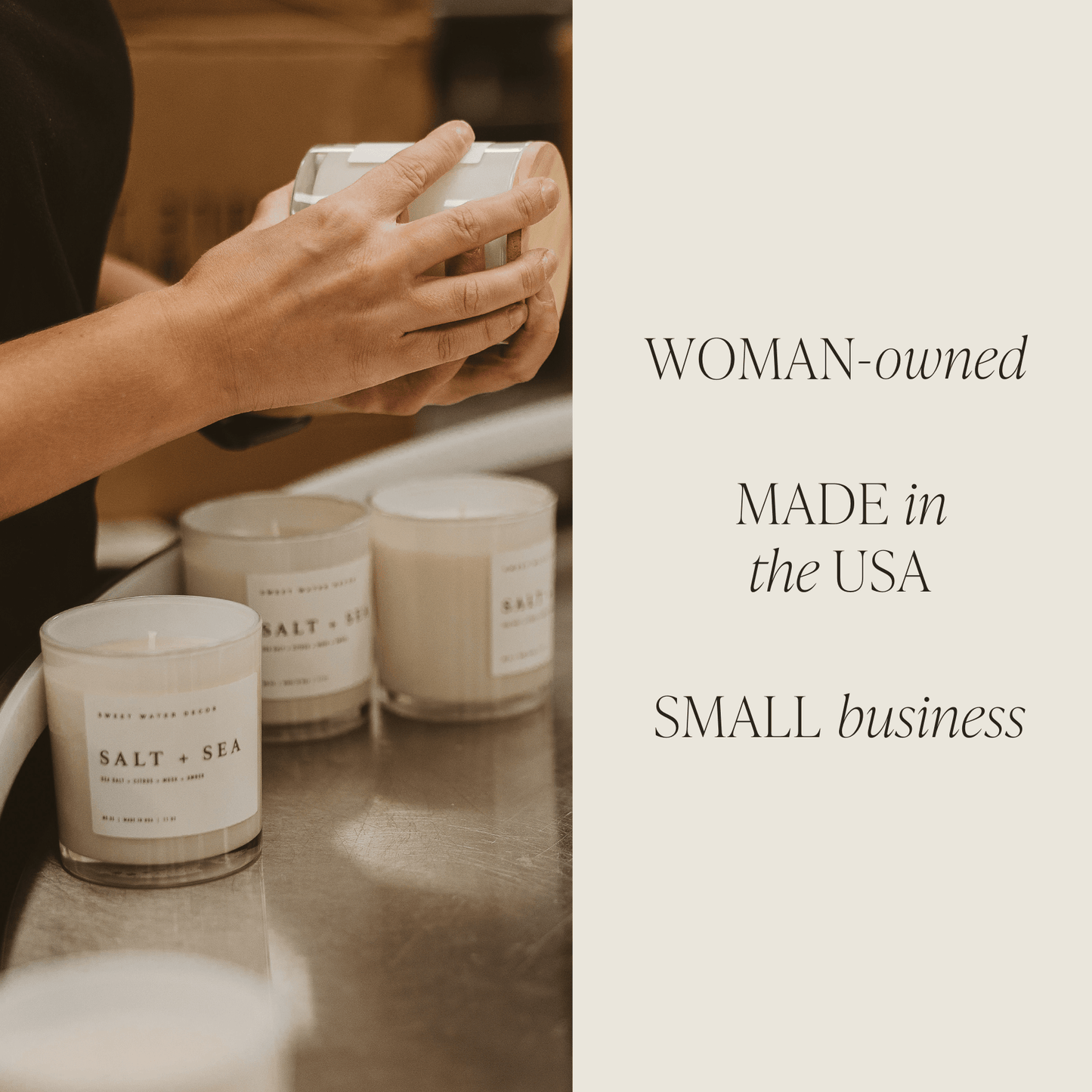 Christmas Soy Candle - White Jar - 11 oz