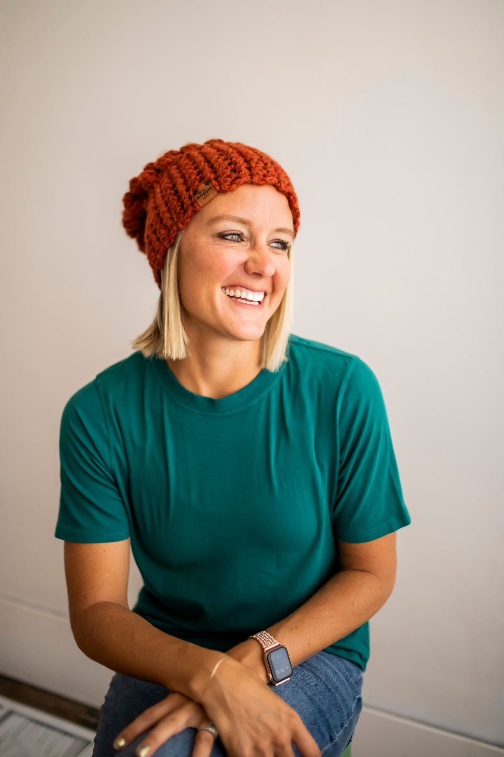 Women's Slouch Hat | Spice Orange Beanie