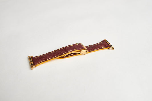 ๐ด ASU Maroon Epsom Apple Watch Band (Women's Size)