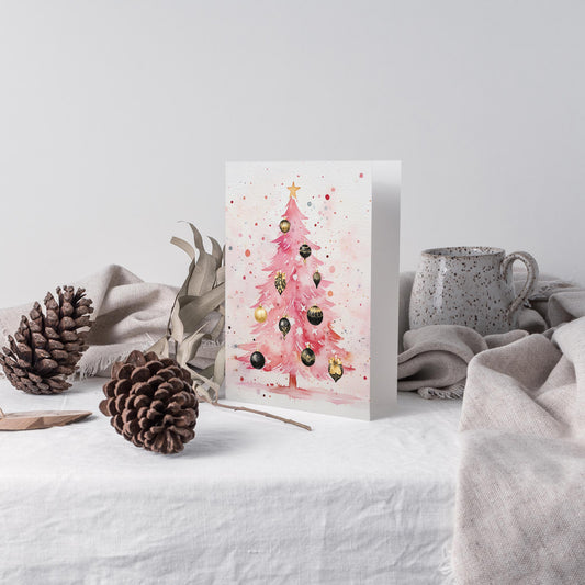 Christmas Tree Greeting Cards, Set of 24