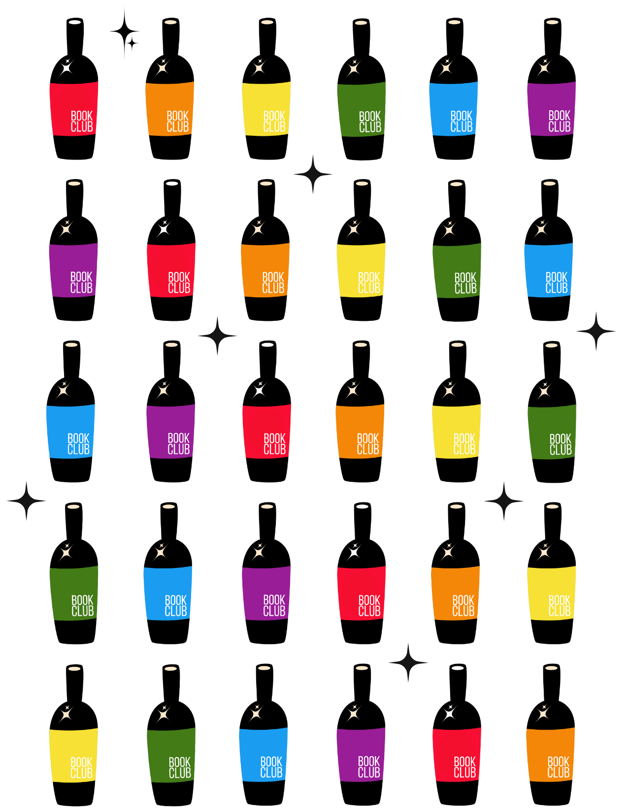 Rainbow Book Club Greeting Card