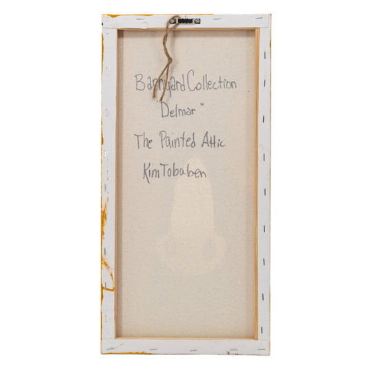 Delmar the Donkey Canvas Painting | 10" x 20" | The Painted Attic