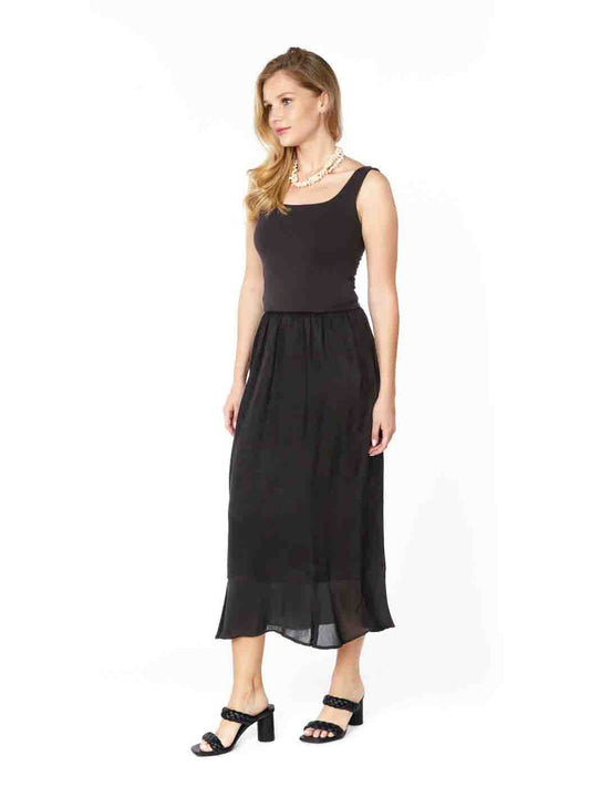Tianello Sueded Bemberg - Floral Jacquard - "Tulip" Skirt