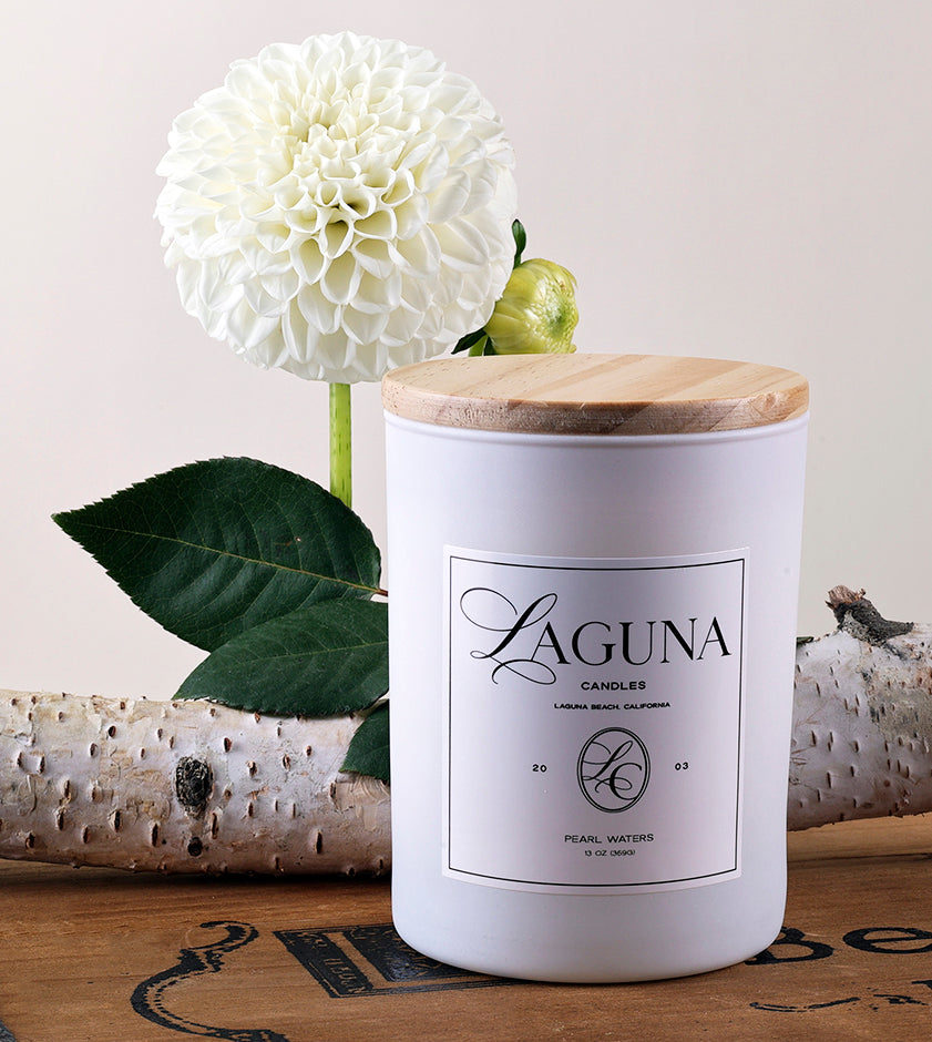 Luxury Candle Pearl Waters - Long Lasting - Tropical | 13oz