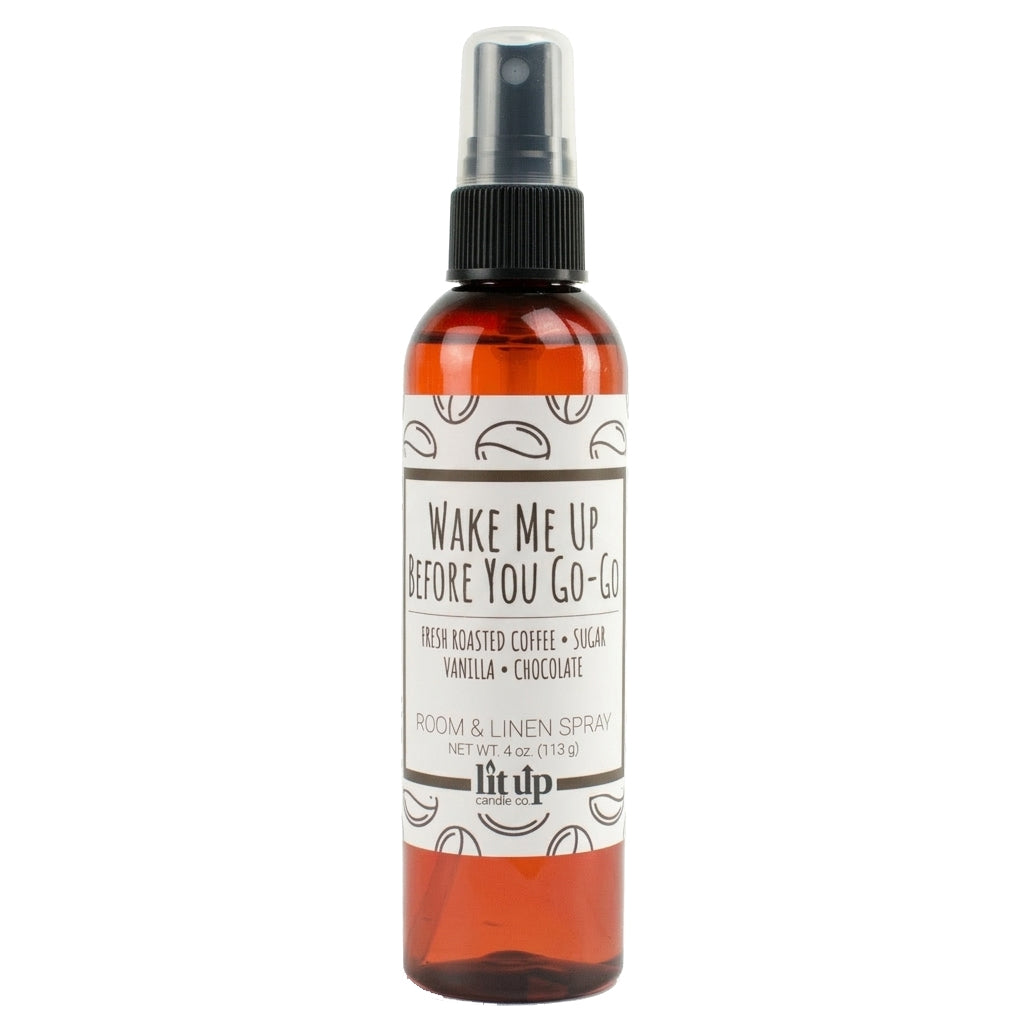 Wake Me Up Before You Go-Go 4 oz. room & linen spray | Coffee, Chocolate, Vanilla