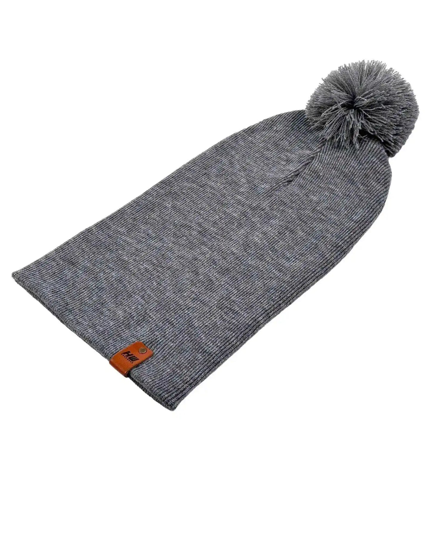 Classic Cuffed Pom Pom Beanie, Koala Gray