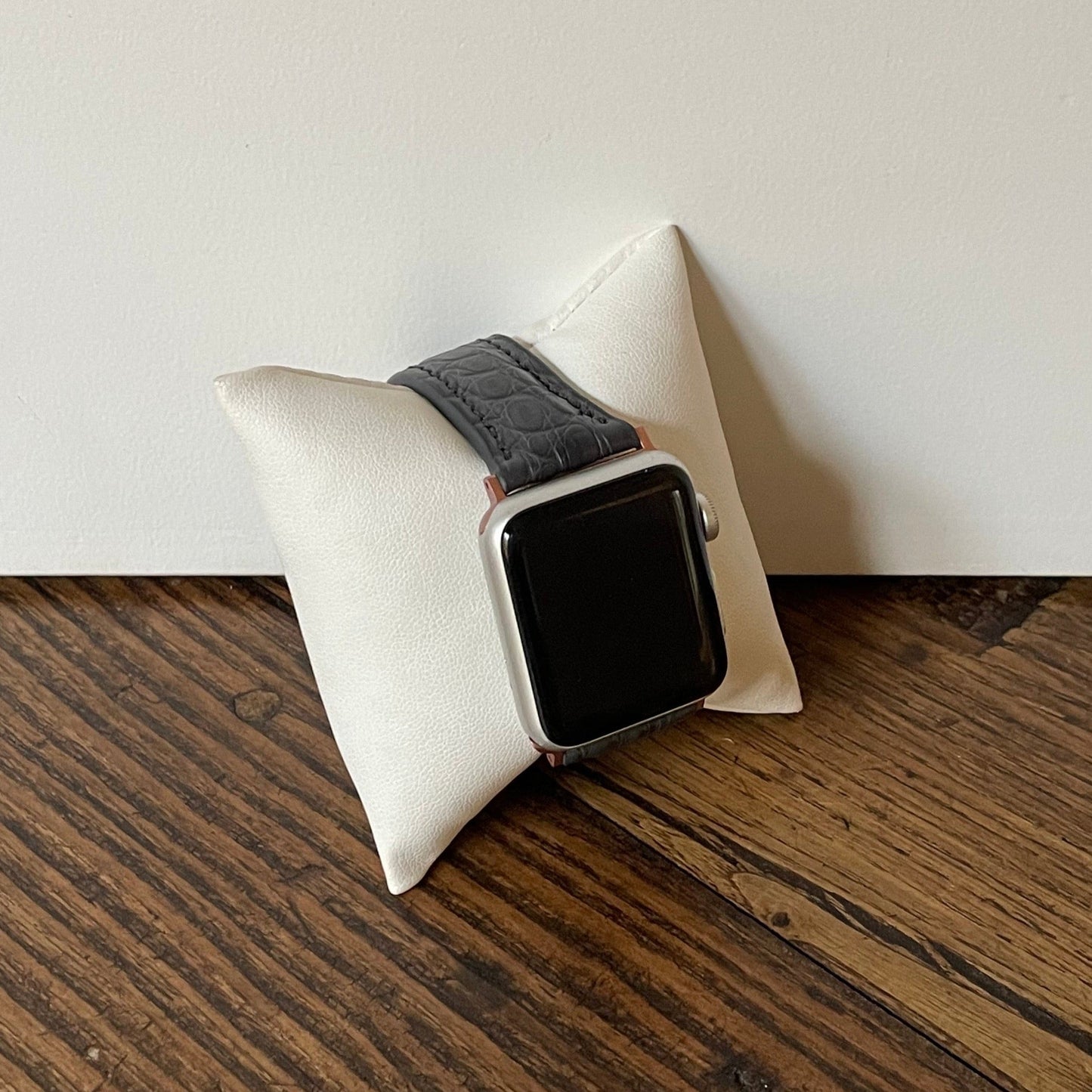 Apple Watch Band, Dark Grey Matte Alligator