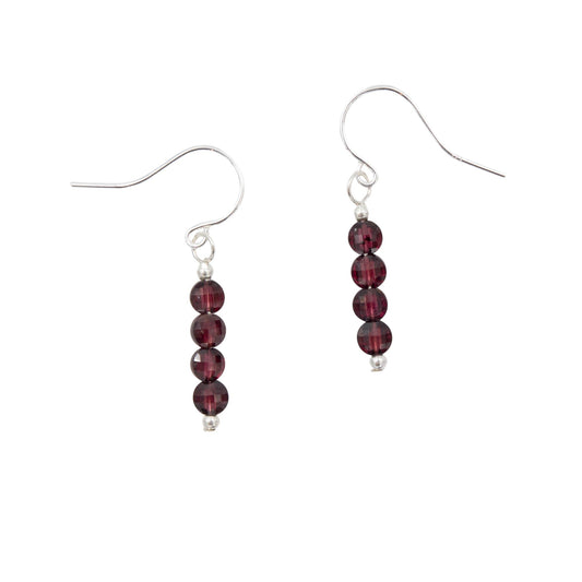 Sparkling Garnets ~ Necklace & Earrings Set