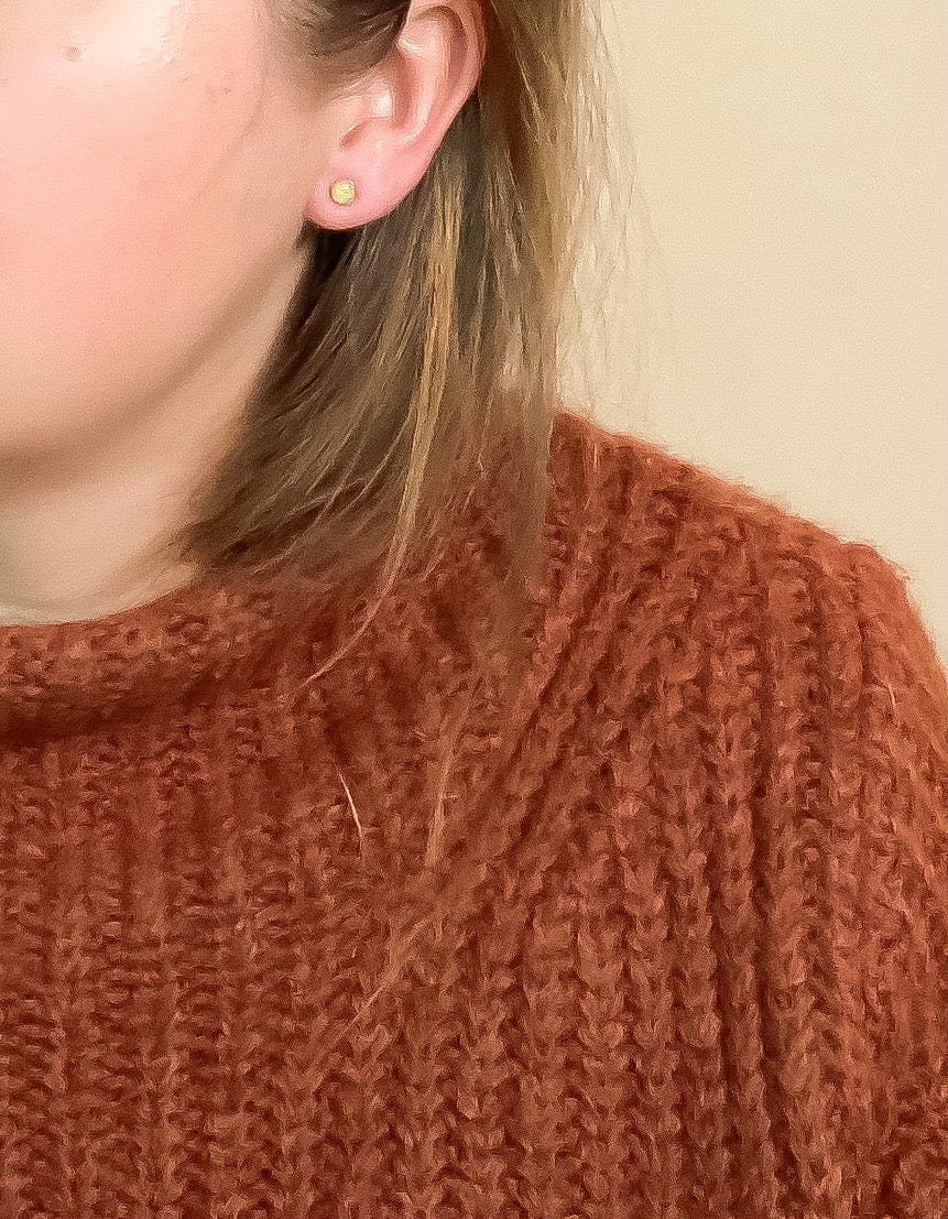 Gold Fill Ethiopian Opal Stud Earrings