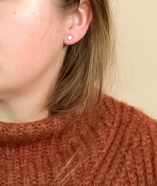 Gold Fill Opal Stud Earrings