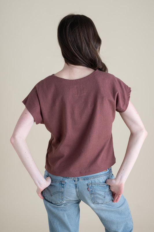 Saturday Tee (Updated) in Russet