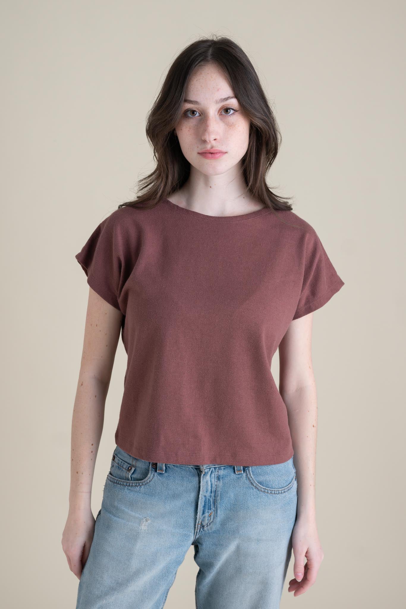 Saturday Tee (Updated) in Russet
