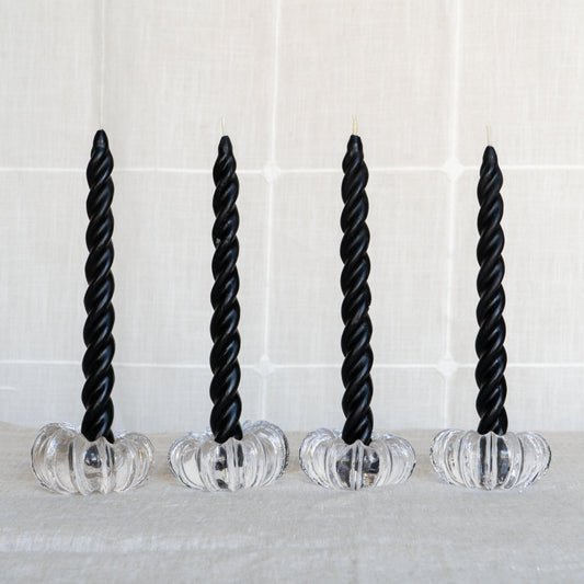 Spiral Beeswax Taper Candles