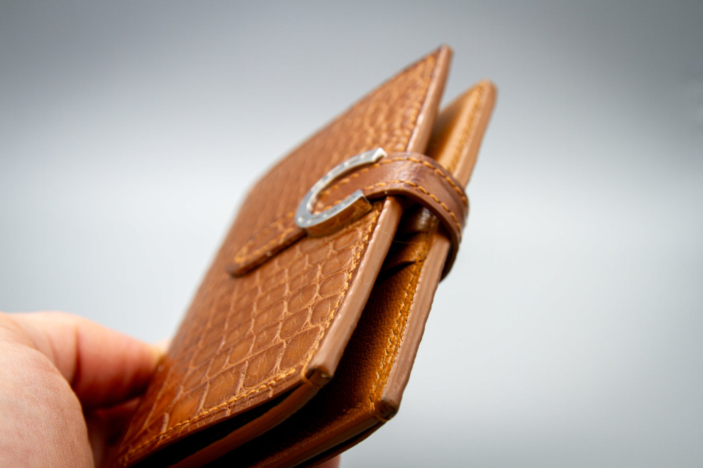 Small Alligator Leather Wallet for Women