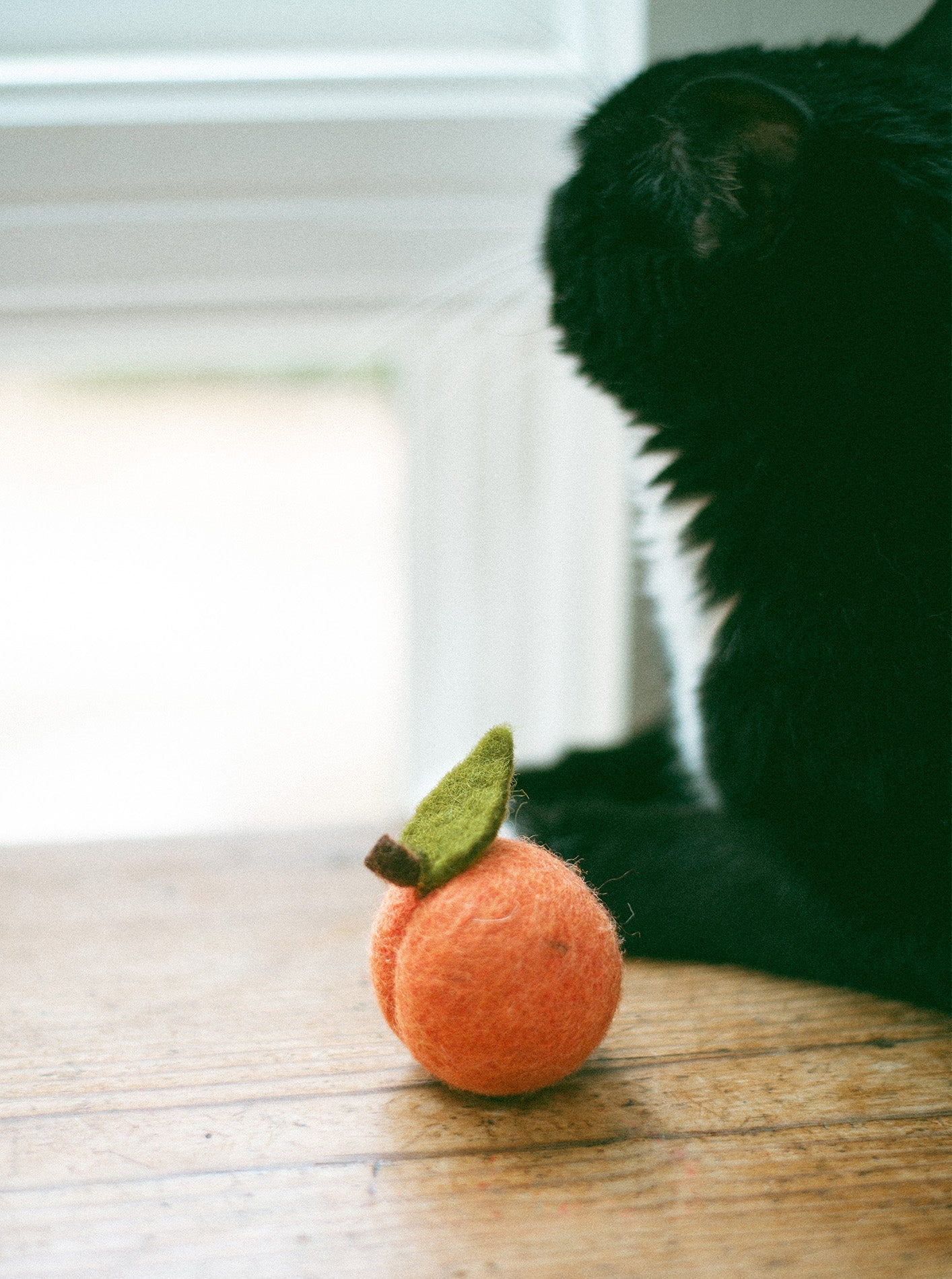 PEACH WOOL DOG & CAT TOY