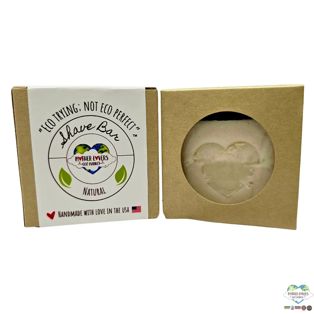 Mother Lovin Shave Soap Bar - 3 oz - Sensitive Skin - Handmade - Unisex - Vegan - Organic - Zero Waste