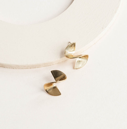 Ribbon Stud Earrings