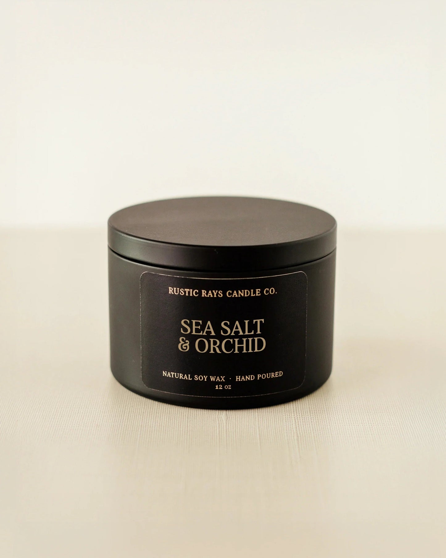 Sea Salt & Orchid Candle | 12 oz Tin