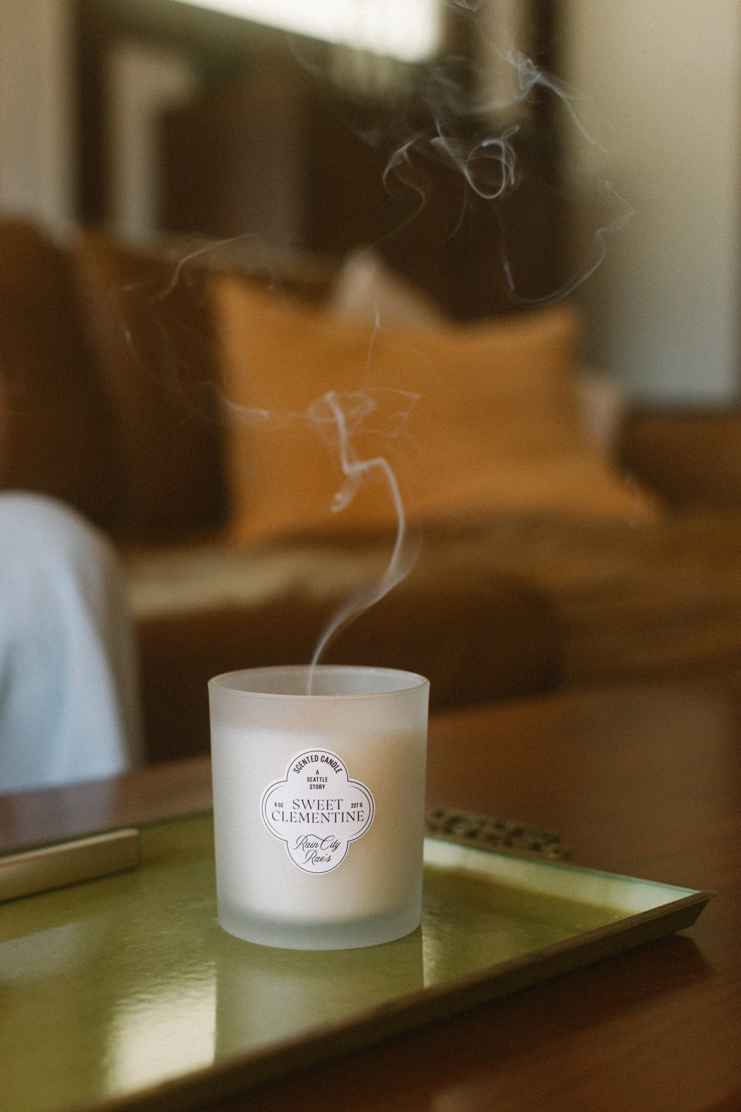 Sugared Lemons 8 oz Frosted Candle