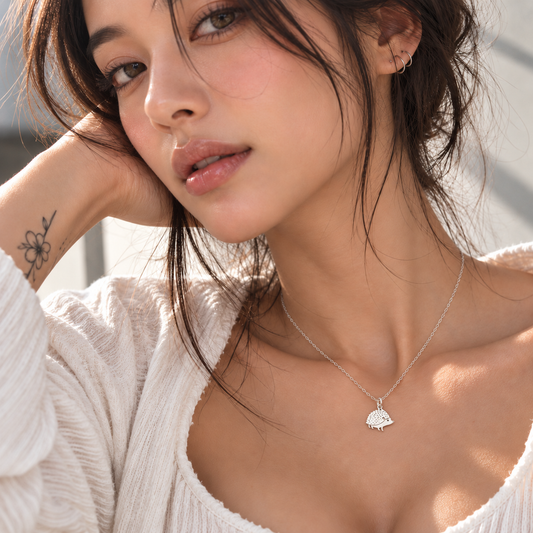 Sterling Silver Hedgehog Necklace