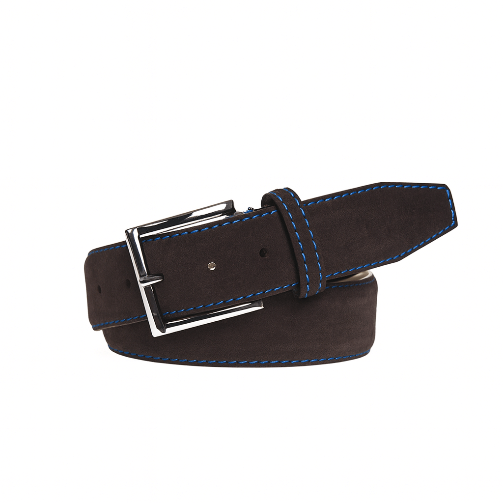 Brown Suede Leather Belt