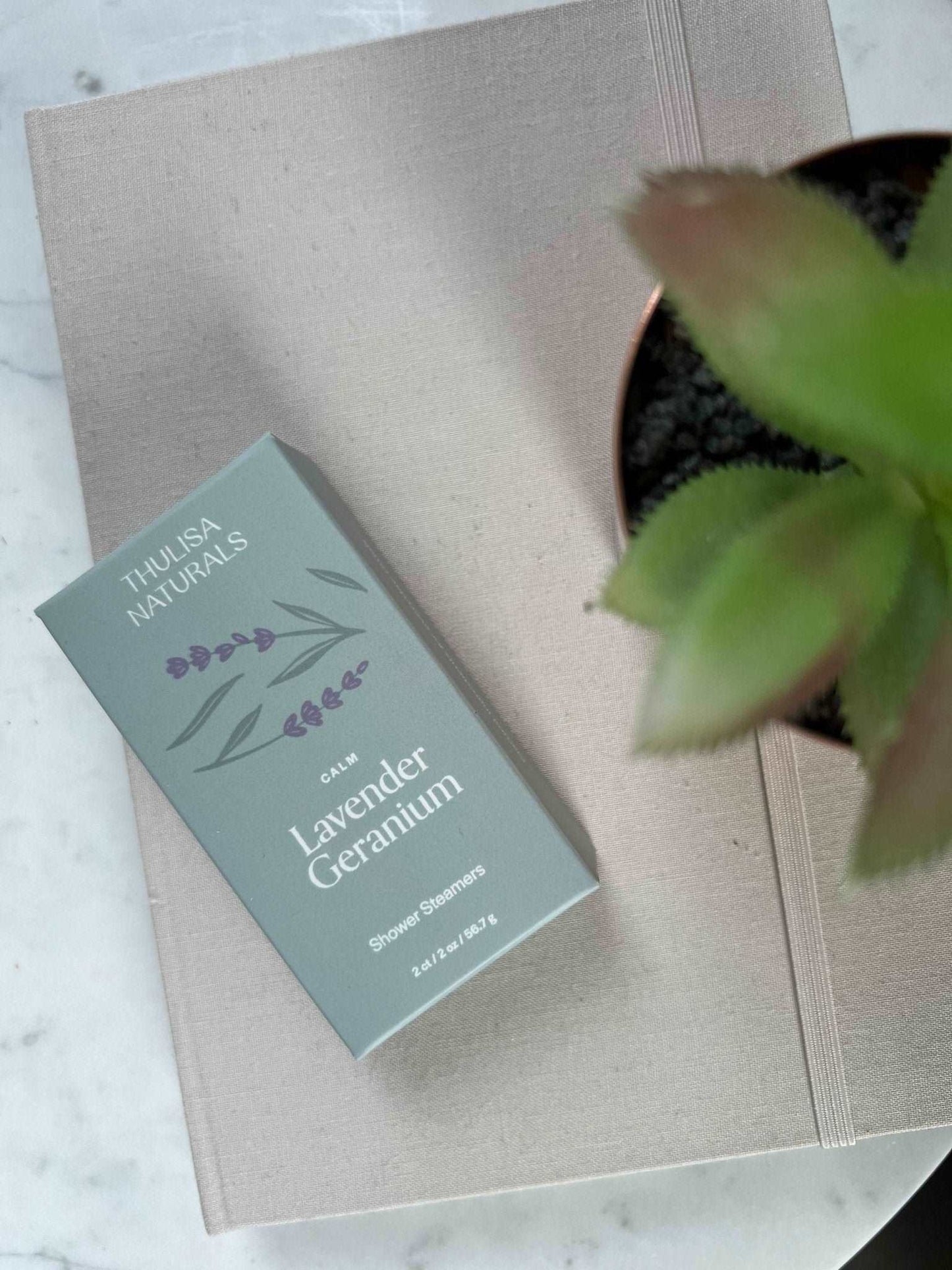 Calm Lavender Geranium Shower Steamers -2 Pack