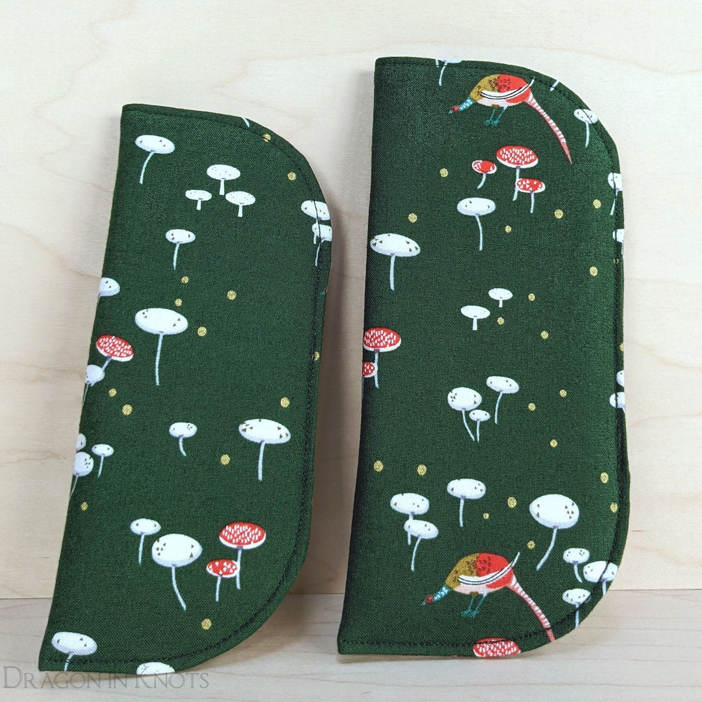 Mushroom and Rabbit Soft Eyeglass Case - S M