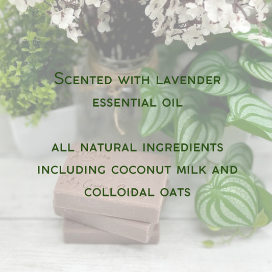 Lavender & Oats Soap Bar with Coconut Milk