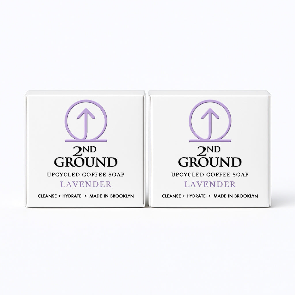 Lavender Coffee Soap — 2-in-1 Exfoliating Bar