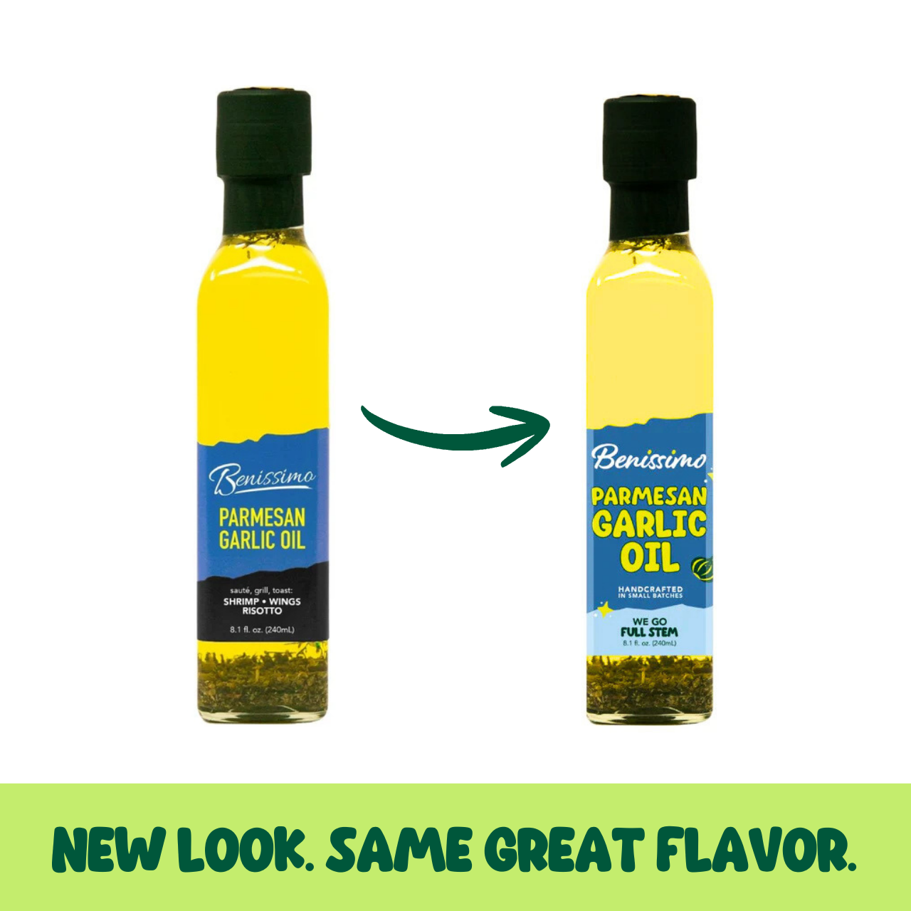 Benissimo Parmesan Garlic Oil, Marasca (240mL)