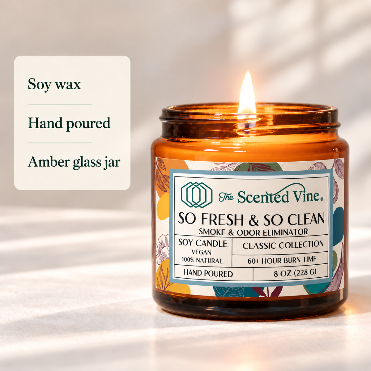 So Fresh & So Clean Candle (Smoke and Odor Eliminator) Soy Candle