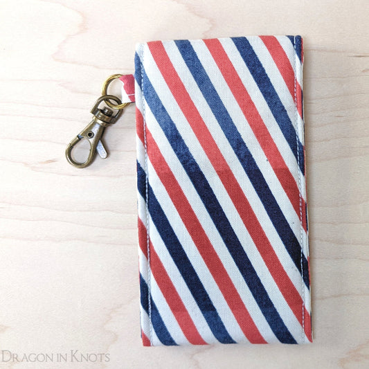Par Avion Tall Lip Gloss Pouch Keychain