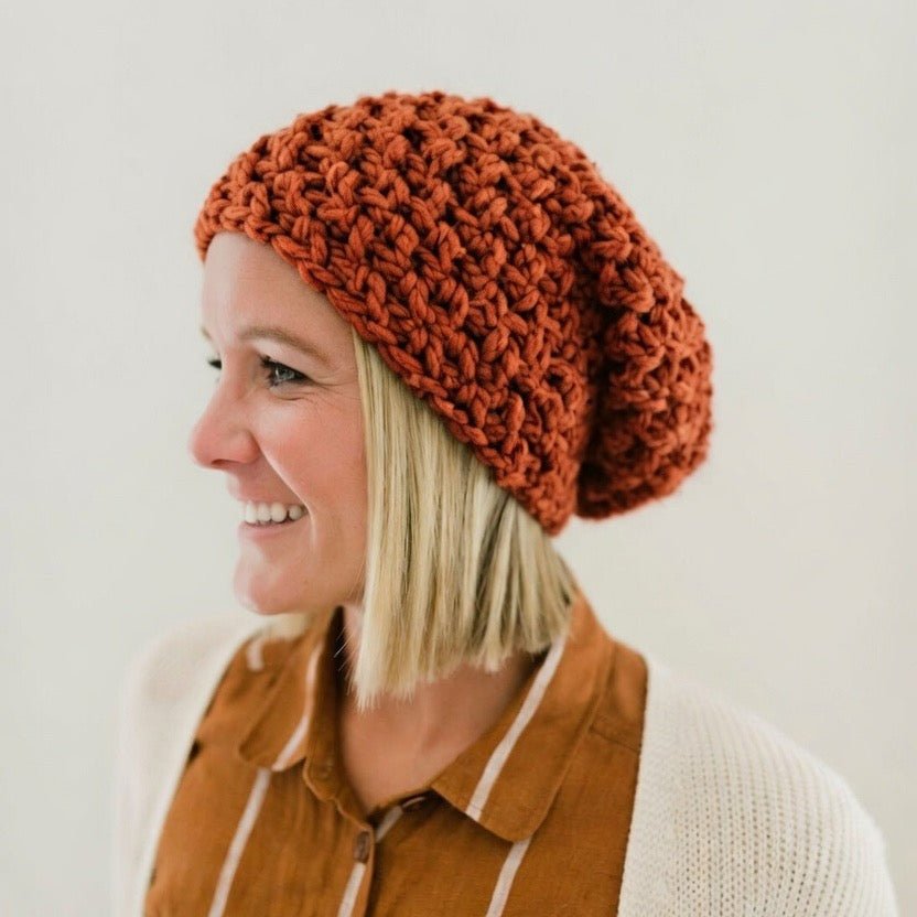 Women's Slouch Hat | Spice Orange Beanie
