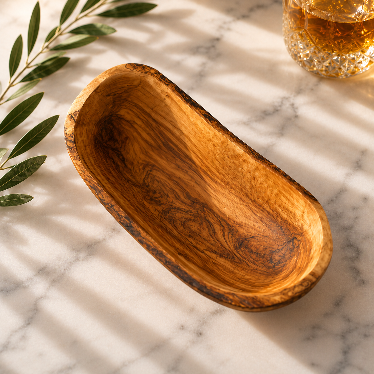 Large Olive Wood Fruit Bowl