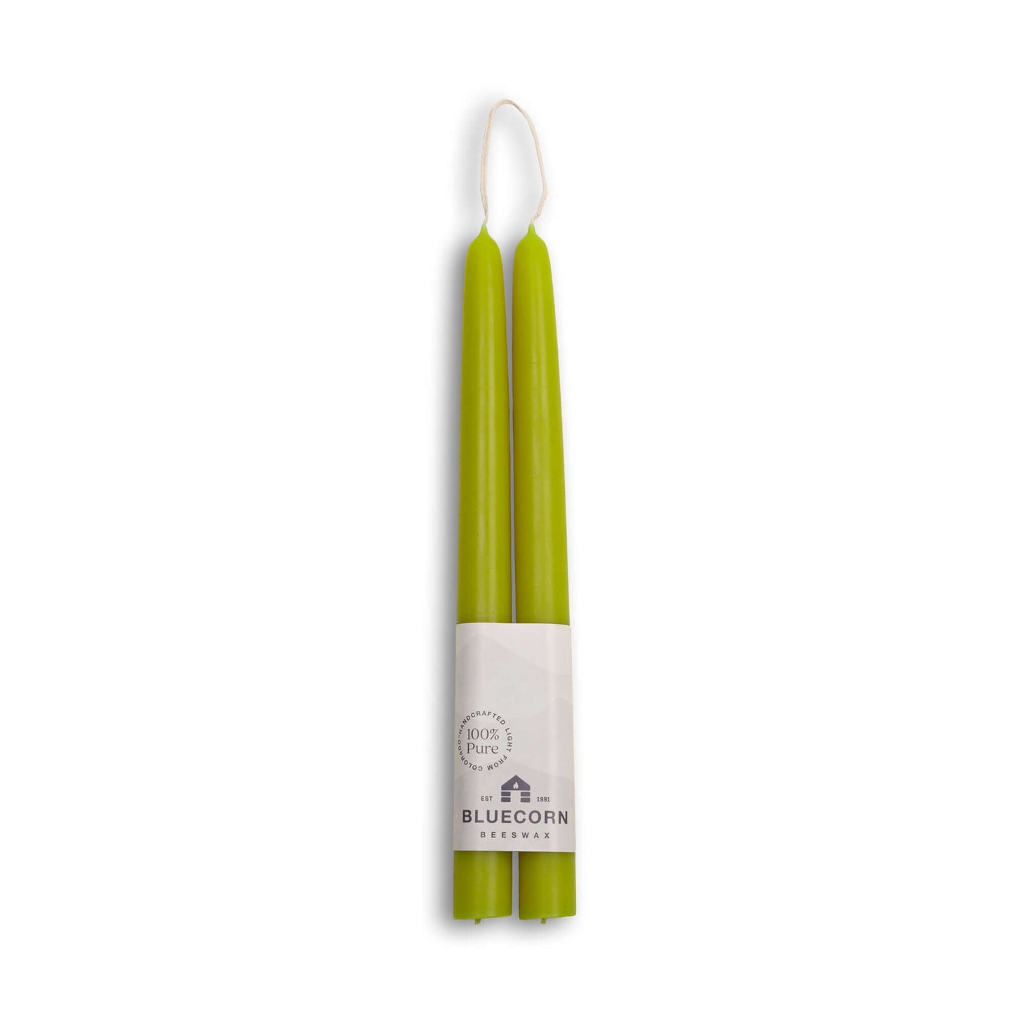 Beeswax Taper Candles - Hand-Dipped - 1 Pair