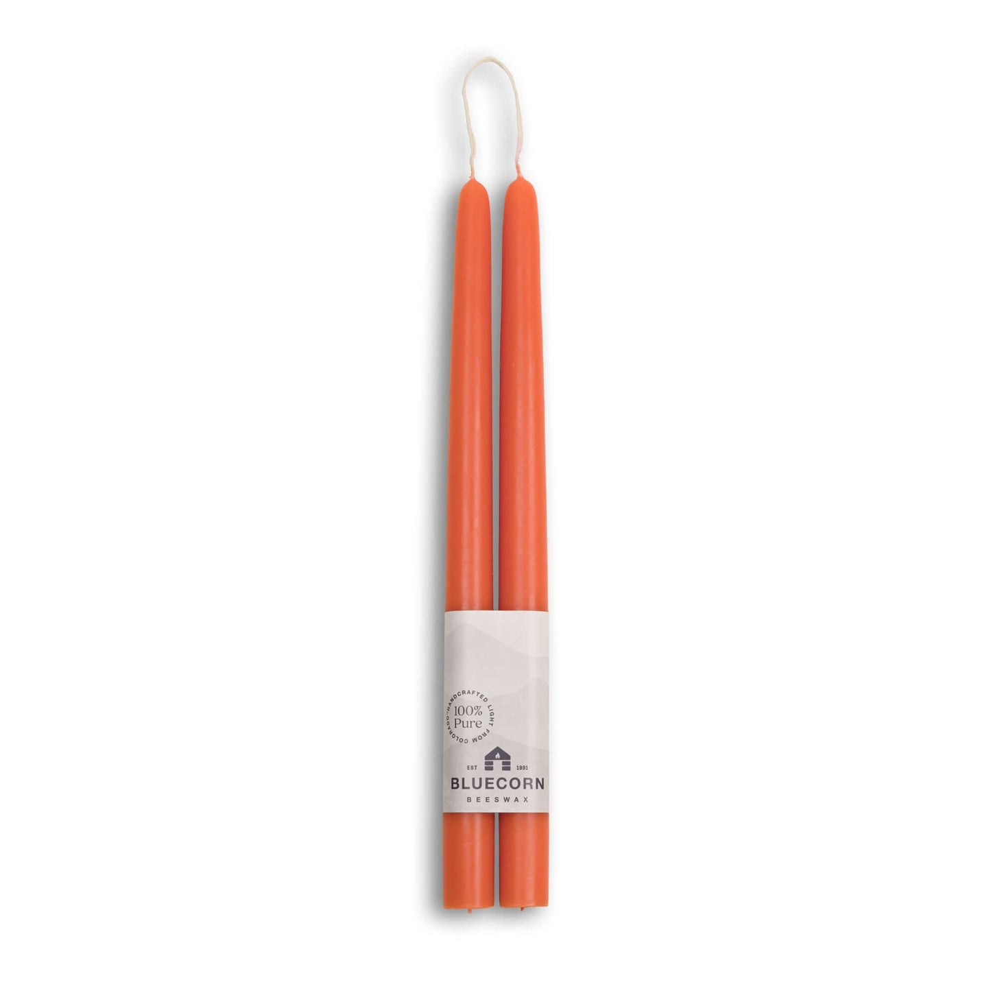 Beeswax Taper Candles - Hand-Dipped - 1 Pair