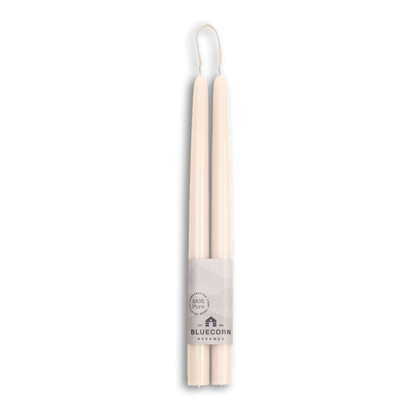 Beeswax Taper Candles - Hand-Dipped - 1 Pair