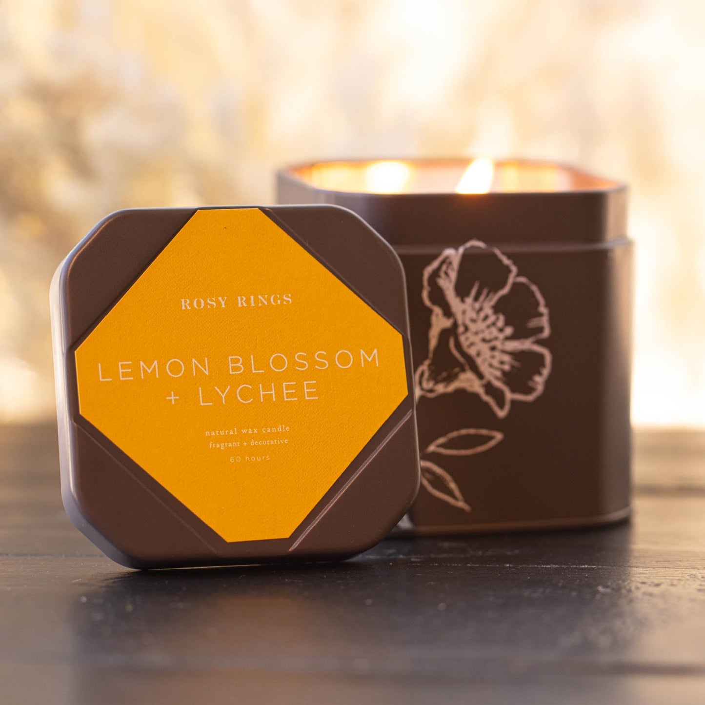 Accent Tin Candle - Lemon Blossom