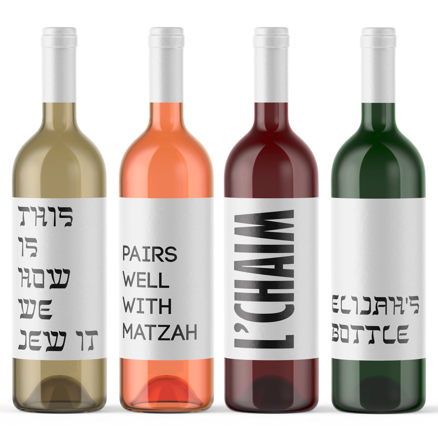Passover Wine Labels, Pack of 8