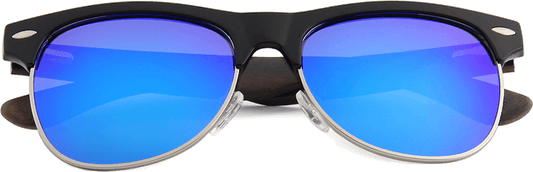 Real Ebony Browline Style RetroShade Sunglasses by WUDN