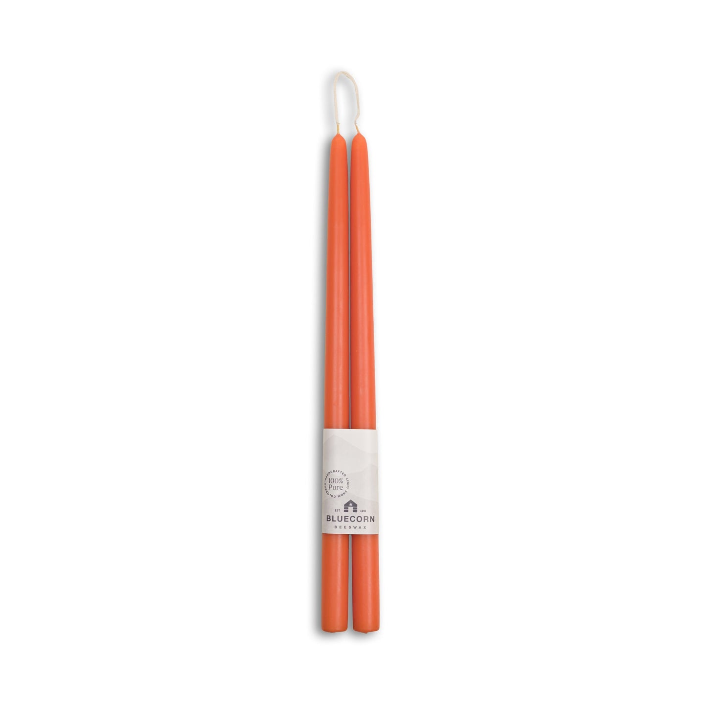 Beeswax Taper Candles - Hand-Dipped - 1 Pair