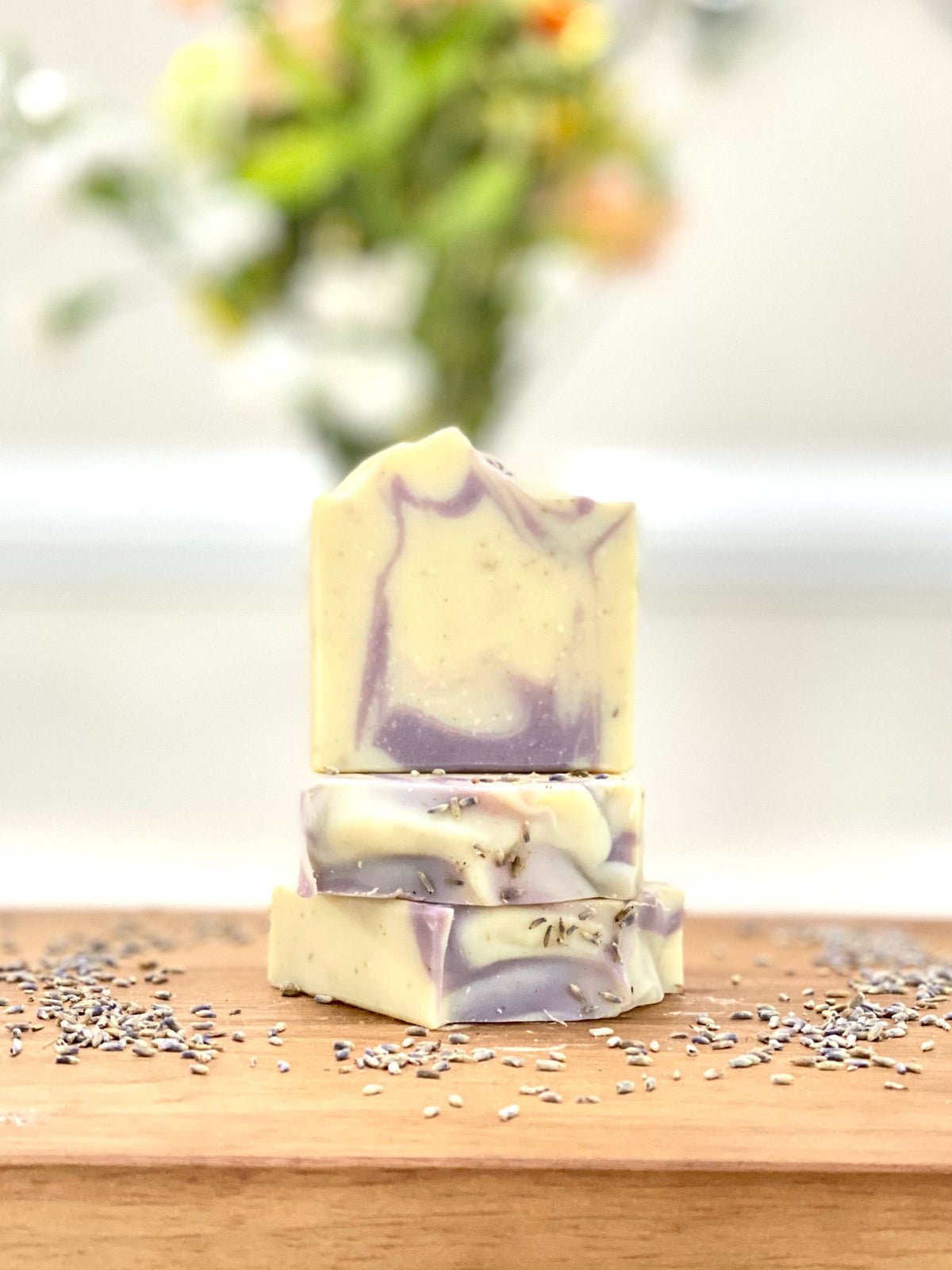 5 oz Lavender with Lavender Buds Handcrafted Soap