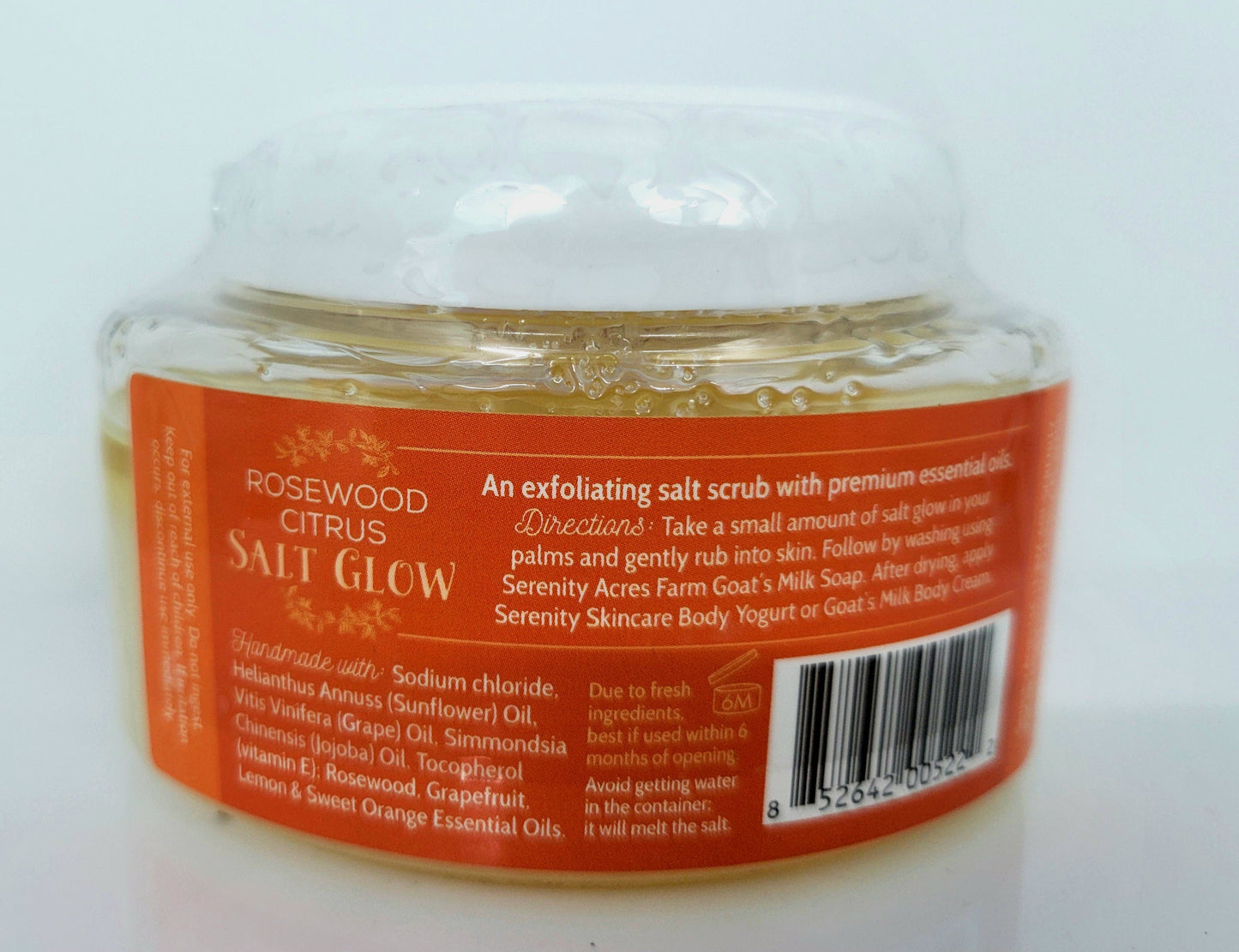 Rosewood Citrus Exfoliating Scrub –  Citrus Salt Glow | Serenity Acres Farm™