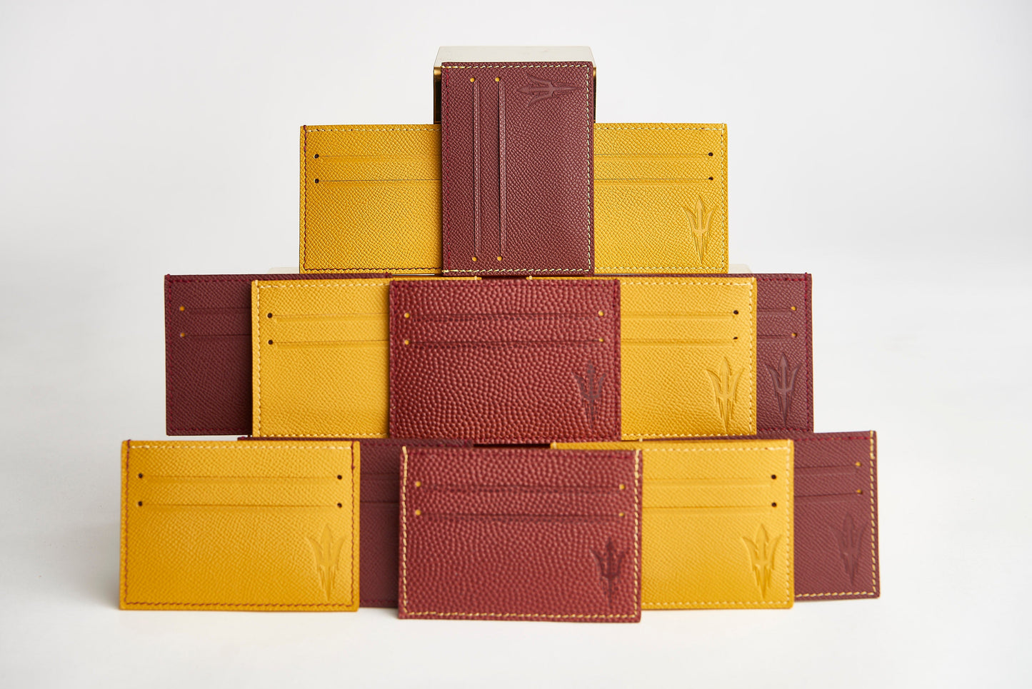 🟡 ASU Gold Epsom Leather Card Case