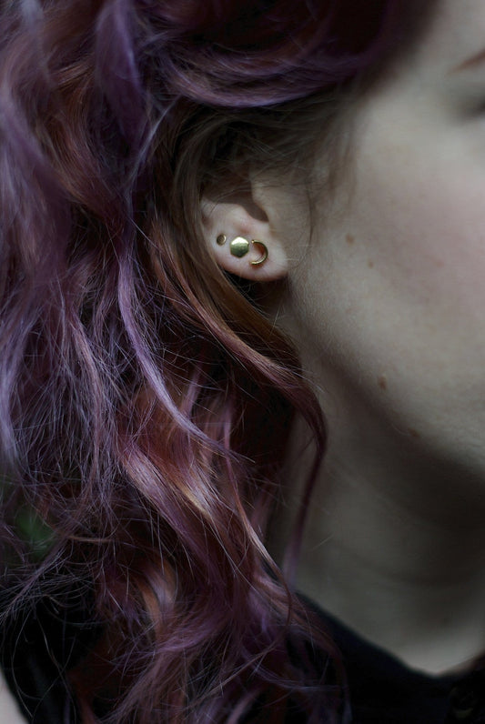 Tiny Dot Stud Earrings