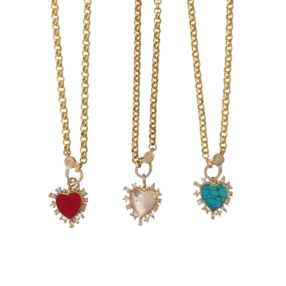 Love  Heart Red Pendant Necklace