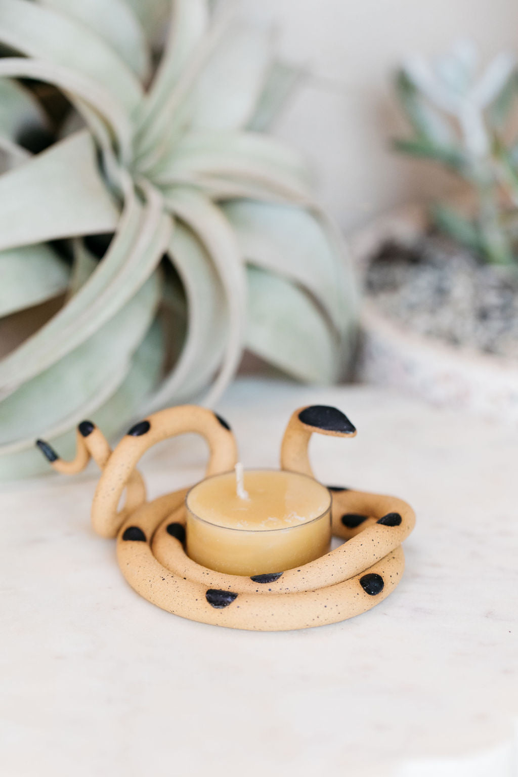 Ceramic Snake Tealight Holder