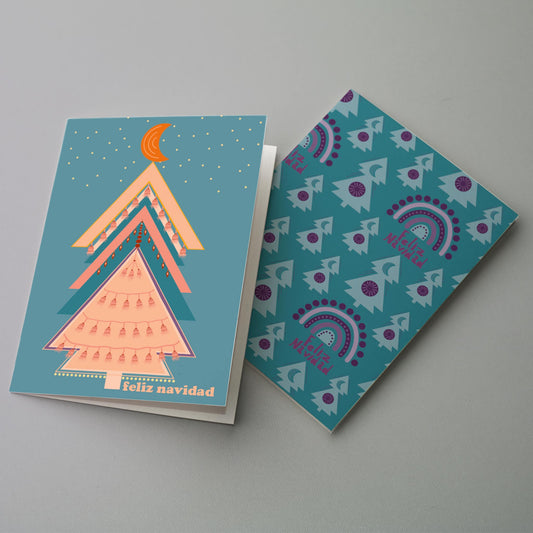 Feliz Navidad Greeting Cards, Set of 24