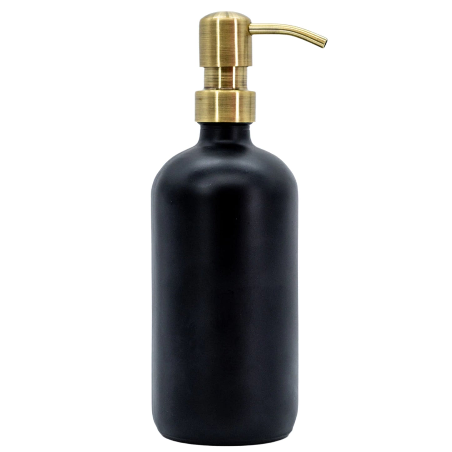 SALE | "I Am Grateful" Black Glass Lotion & Soap Dispenser | 16 oz | Plains + Simple