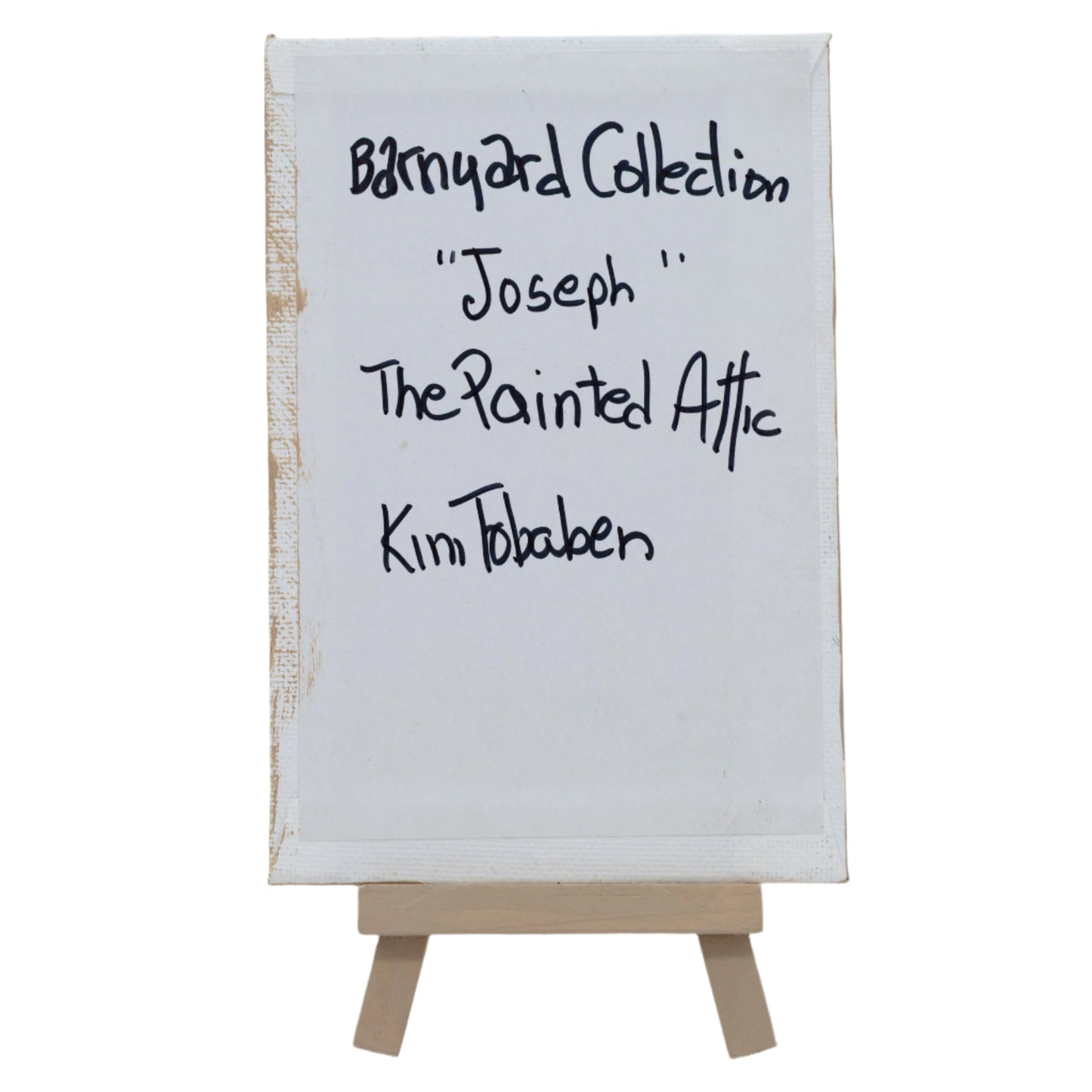 Joseph the Rooster Easel Canvas Painting | 4" x 6" | The Painted Attic